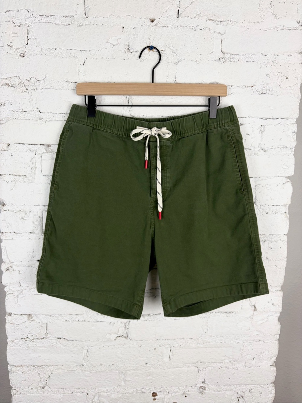 Topo Design Dirt Olive Green Drawstring Pull On Shorts Mens Large